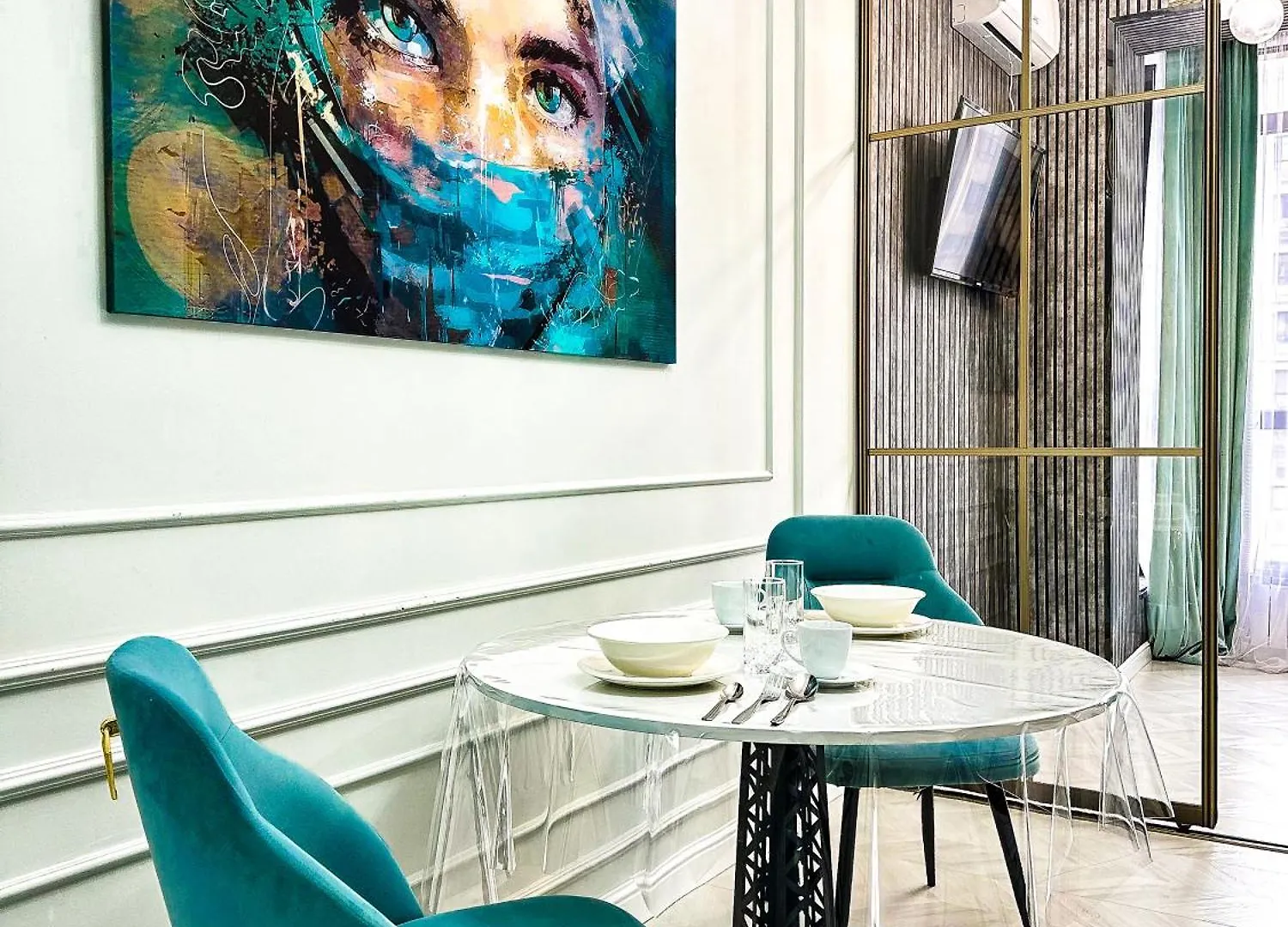 Apartment Turquoise Studio Two-Room In Almaty